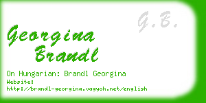 georgina brandl business card